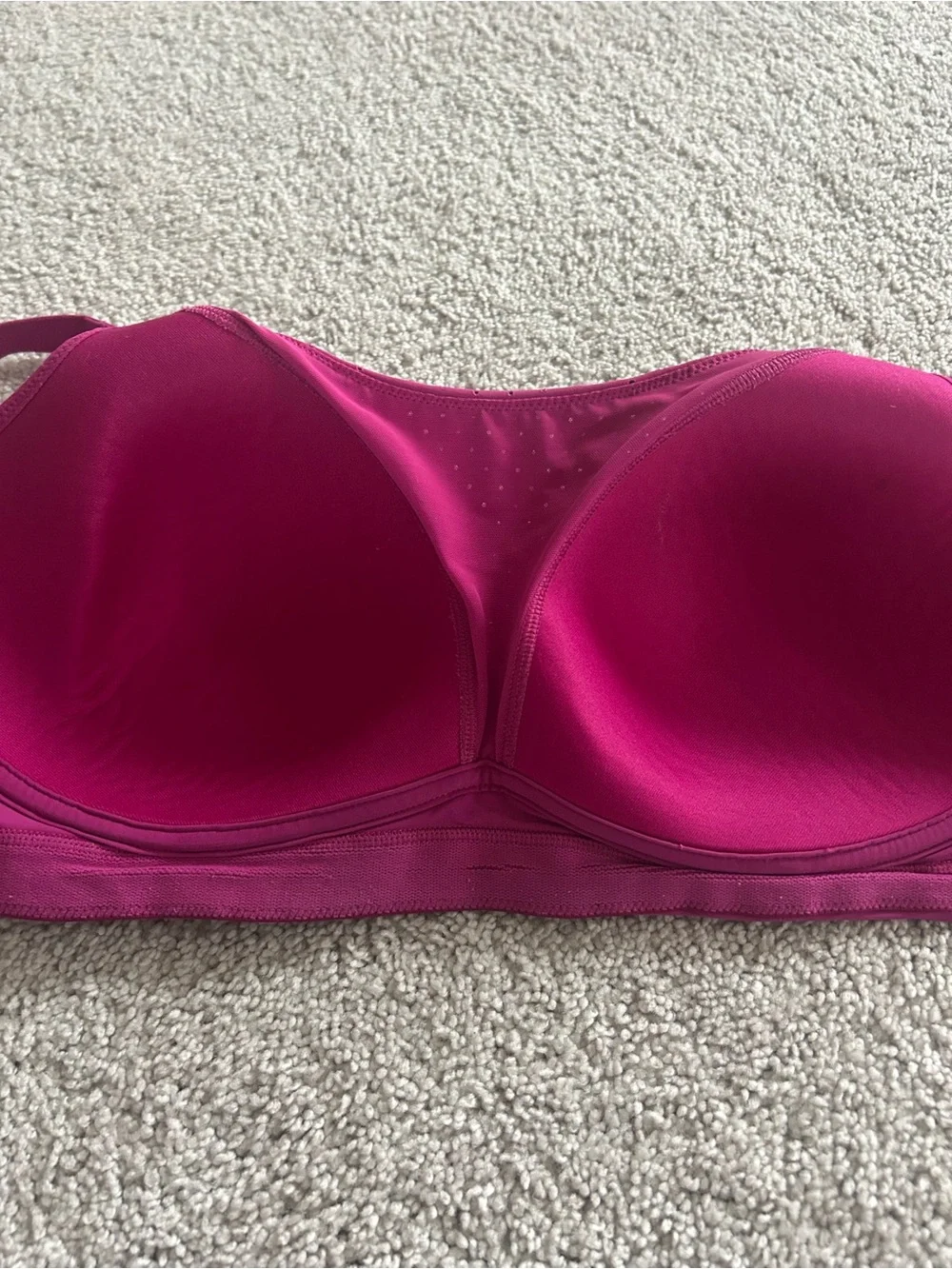 LULULEMON Run Times Bra High Support Vivid Plum Magenta Size 38D / D38 - Picture 5 of 5